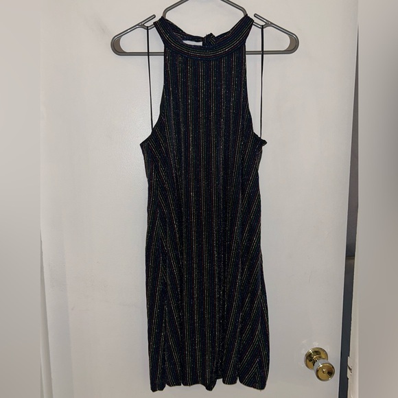 Simons Multicolor Striped Backless Dress - Picture 2 of 5